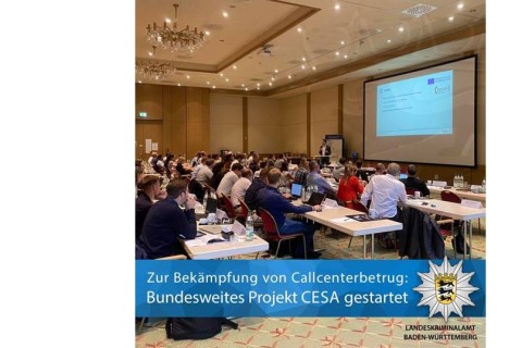 Bundesweites Projekt CESA zur Bekämpfung des Callcenterbetrugs gestartet