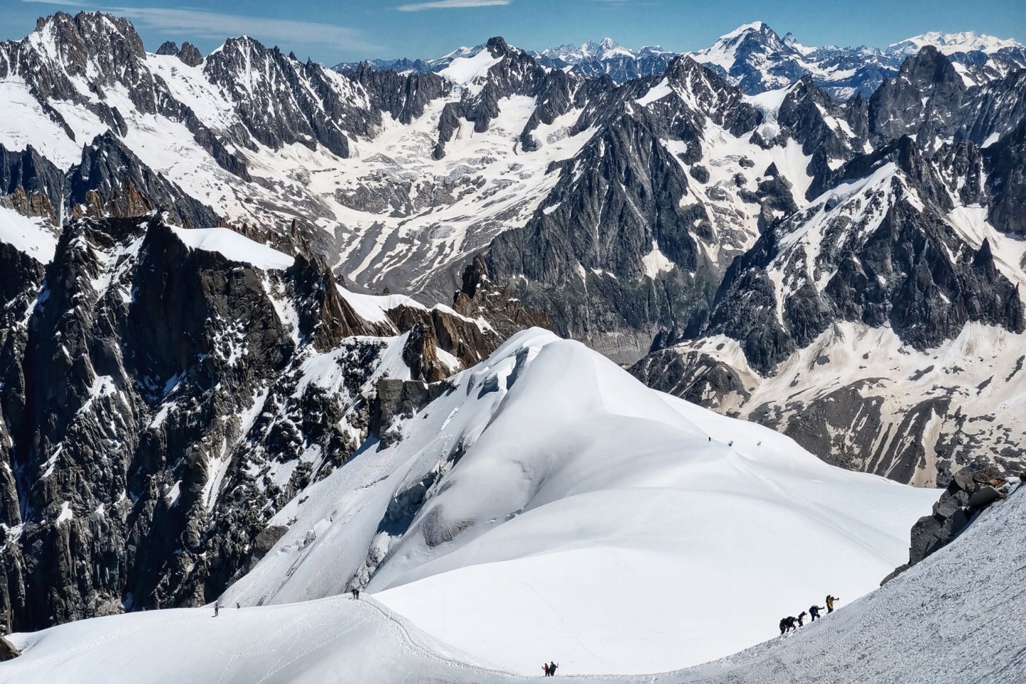 Am Mont Blanc verunglücken immer wieder Bergsteiger (Archivfoto).