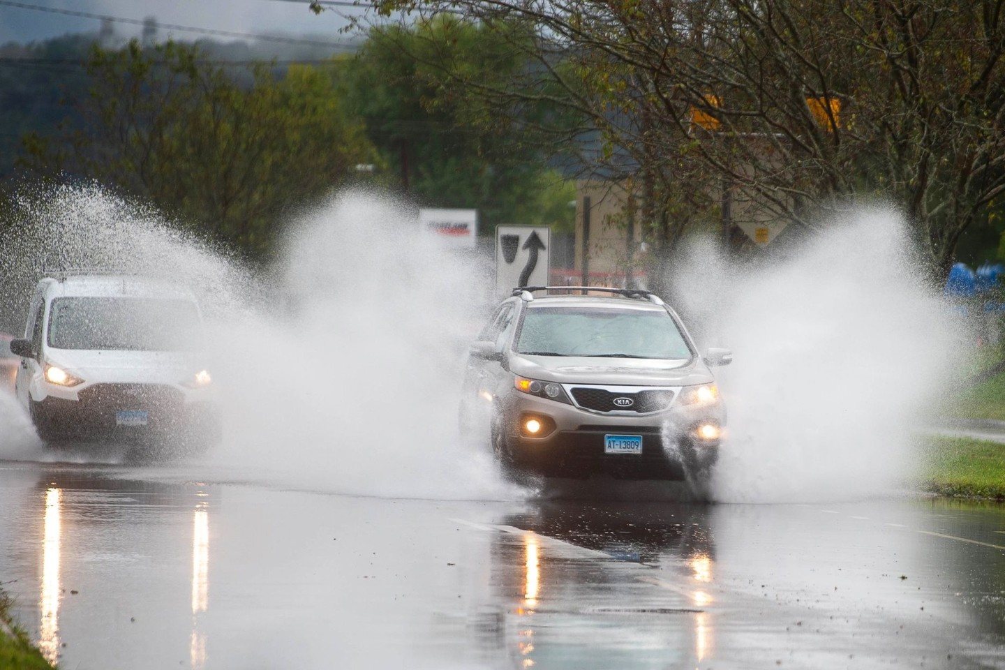 Land unter im Nordosten der USA